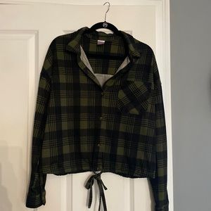 No boundaries green and black sweater